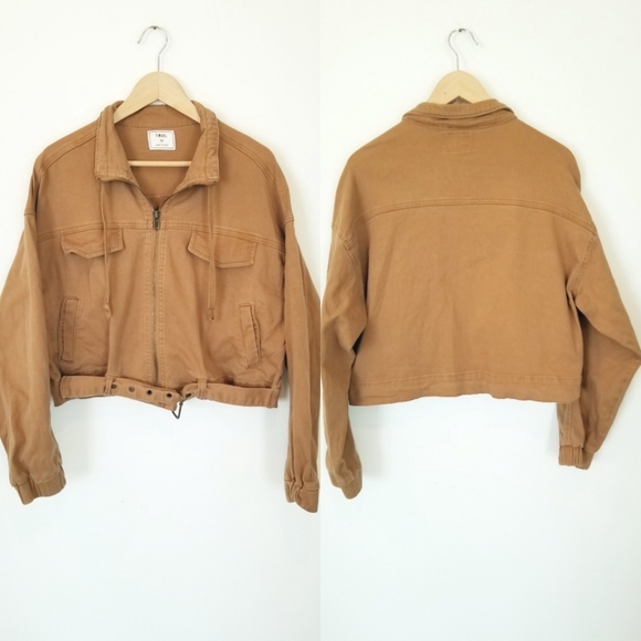 Tinsel Jackets & Coats Tinsel Utility Type Style Camel Long Sleeve
